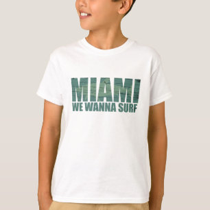 Camiseta Ciudad de Miami Florida azul