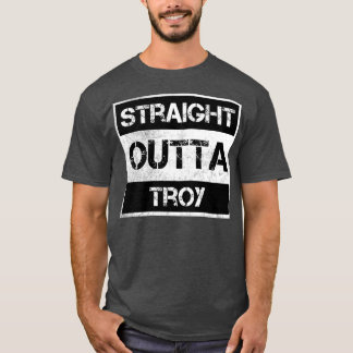 Camiseta Ciudad de Michigan, ciudad de Troya, en primera lí