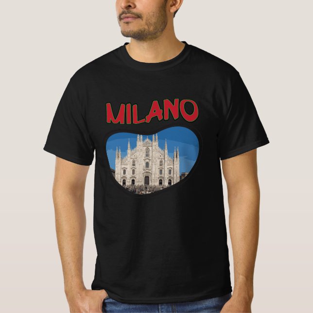 Camiseta Ciudad de Milán en Italia (Anverso)