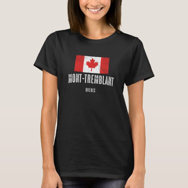 Camiseta Ciudad de Mont-Tremblant - CANADÁ CANADIENSE Bande (Anverso)