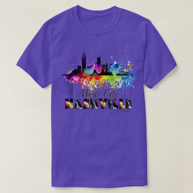 Camiseta Ciudad de Música de Nashville (Diseño del anverso)