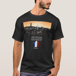 Camiseta ciudad de nantes france skyline Vacation Souvenir