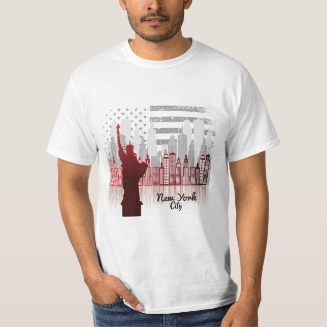 Camiseta Ciudad de Nueva York, 4 de julio (Anverso)