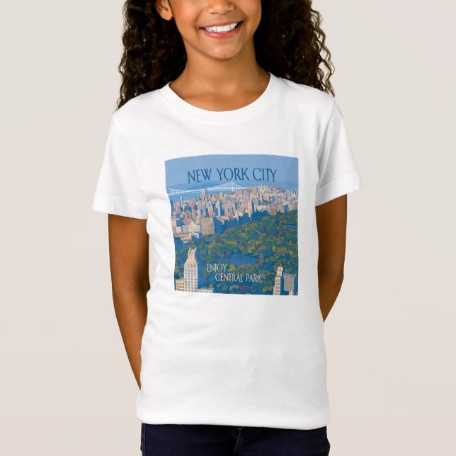 Camiseta Ciudad de Nueva York | Disfrutar de Central Park (Anverso)