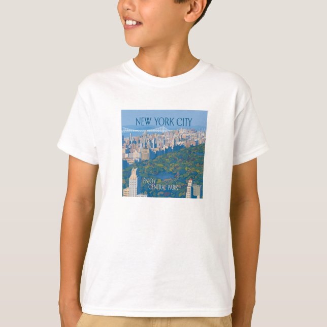 Camiseta Ciudad de Nueva York | Disfrutar de Central Park (Anverso)