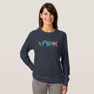 Camiseta Ciudad de Nueva York   Manga Larga para Mujer