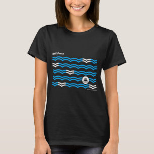 Camiseta Ciudad de Nueva York Nyc Ferry Waves Swea _1