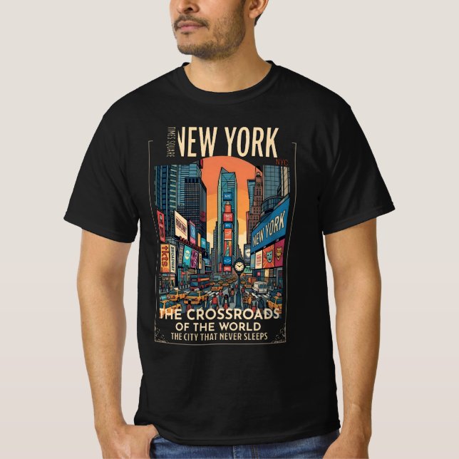 Camiseta Ciudad de Nueva York - Times Square (Anverso)