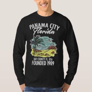 Camiseta Ciudad De Panamá Florida Bay Condado Fl Estados Un