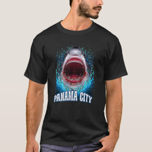 Camiseta Ciudad de Panamá Florida Gran Bea de Tiburón Blanc