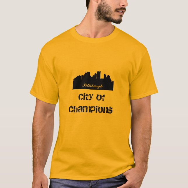 Camiseta Ciudad de Pittsburgh de campeones (Anverso)