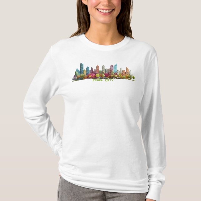 Camiseta Ciudad de Pixel 2 (Anverso)