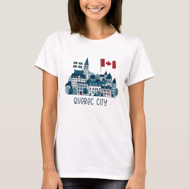 Camiseta Ciudad de Quebec (Anverso)