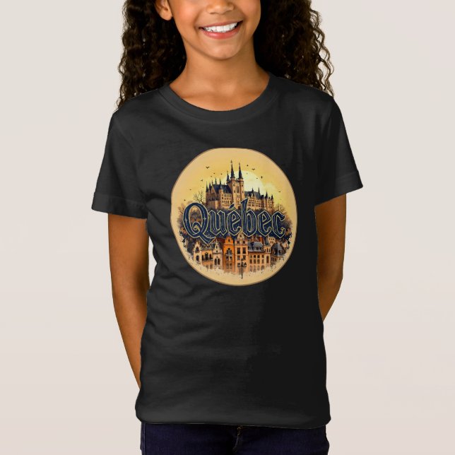 Camiseta Ciudad de Quebec Canadá (Anverso)