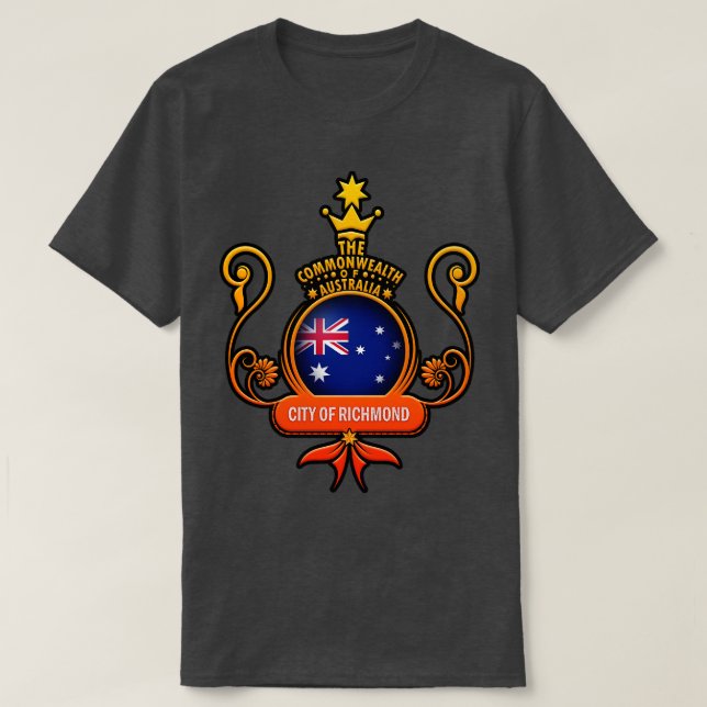Camiseta Ciudad de Richmond Austria No Australia (Diseño del anverso)