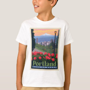Camiseta Ciudad de Rosas   Portland, Oregón
