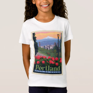 Camiseta Ciudad de Rosas   Portland, Oregón