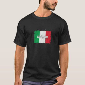 Camiseta Ciudad de Sassari Italia con bandera italiana