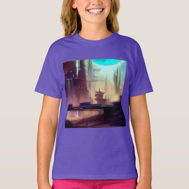 Camiseta Ciudad de SF en un planeta extraño 3 (Anverso)