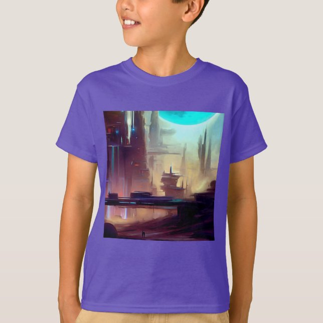 Camiseta Ciudad de SF en un planeta extraño 3 (Anverso)