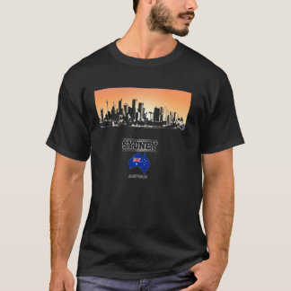 Camiseta ciudad de souvenir de vacaciones de sydney austral