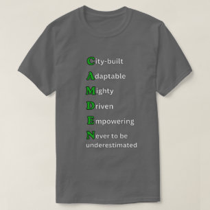 Camiseta CIUDAD DE SUEÑOS Motivacional Verde CAMDEN Unisex
