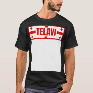 Camiseta Ciudad de Telavi en Bandera Georgiana Diseño de TS