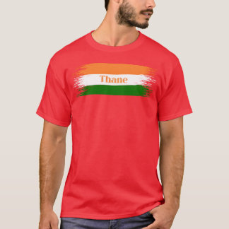 Camiseta Ciudad de Thane India Bandera Indios Casa de vacac