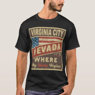 Camiseta CIUDAD DE VIRGINIA, NV Es donde comienza mi histor