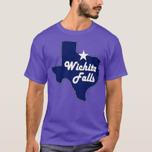 Camiseta Ciudad de Wichita cae Texas Mapa de la Marina de G
