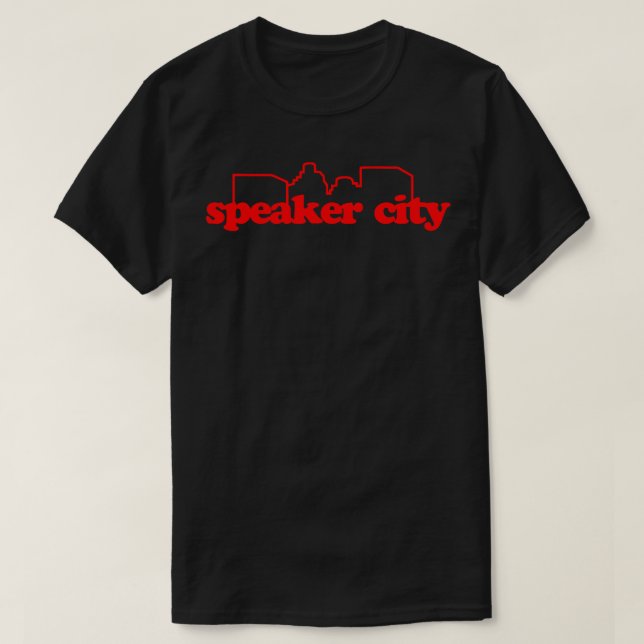 Camiseta Ciudad del altavoz 1 (Diseño del anverso)