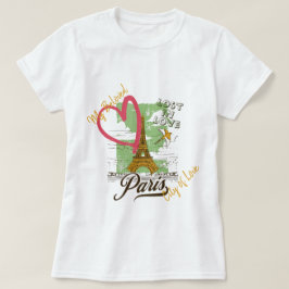 Camiseta ciudad del amor, París