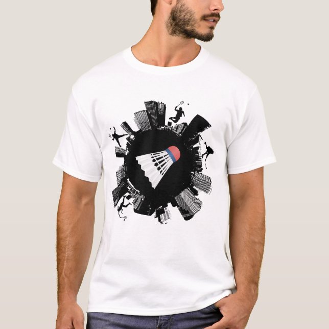Camiseta Ciudad del bádminton (Anverso)