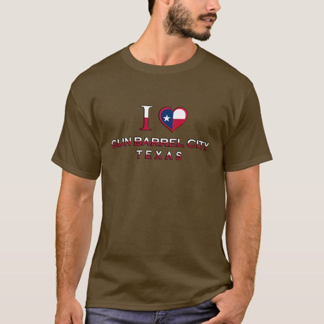 Camiseta Ciudad del barril de arma, Tejas (Anverso)