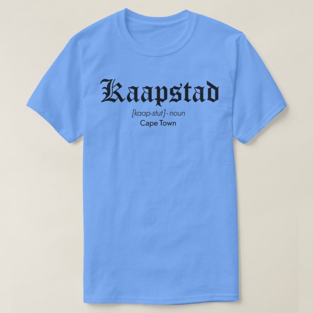 Camiseta Ciudad del Cabo de Kaapstad 1 (Diseño del anverso)