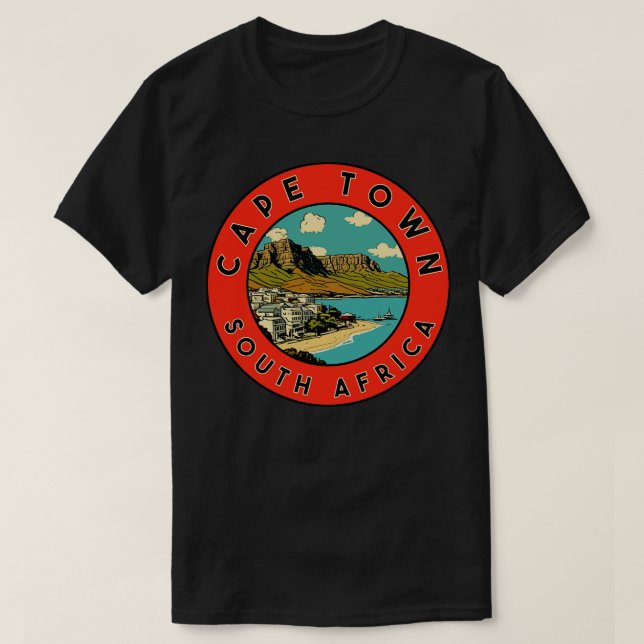 Camiseta Ciudad del Cabo Sudáfrica (Diseño del anverso)