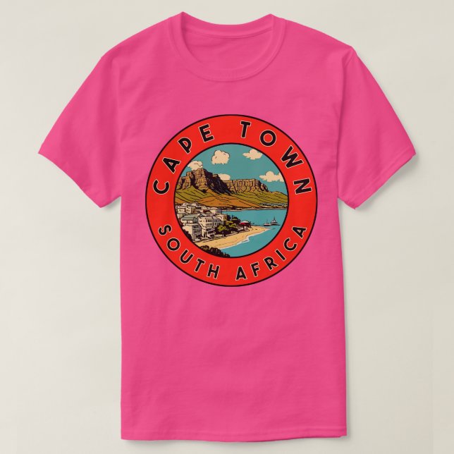 Camiseta Ciudad del Cabo Sudáfrica (Diseño del anverso)