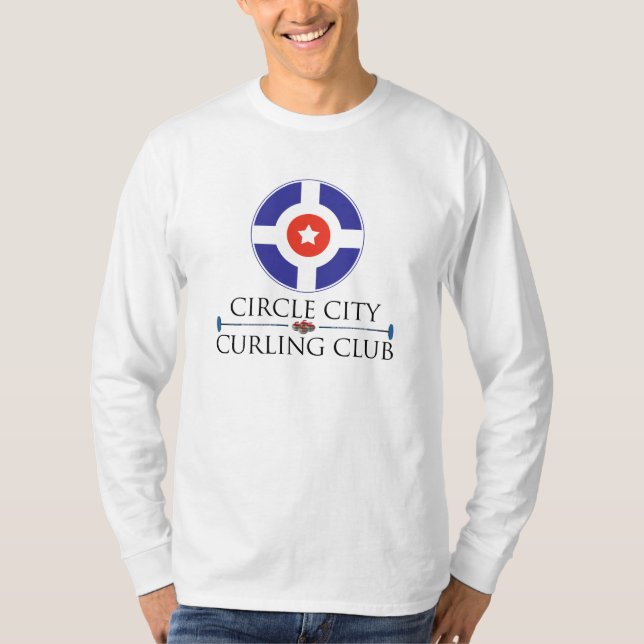 Camiseta Ciudad del círculo que se encrespa - la manga (Anverso)