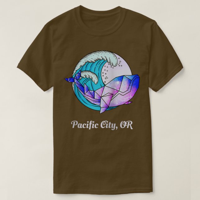Camiseta Ciudad del Pacífico O Masacre de Orca Geométrica J (Diseño del anverso)