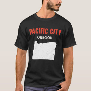 Camiseta Ciudad del Pacífico Oregon Estados Unidos América