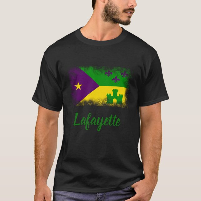 Camiseta Ciudad del personalizado de Luisiana del carnaval (Anverso)