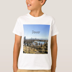 Camiseta Ciudad Denver y Montañas Colorado