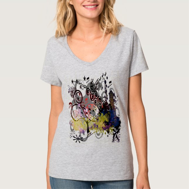 Camiseta Ciudad desgarrada (Anverso)