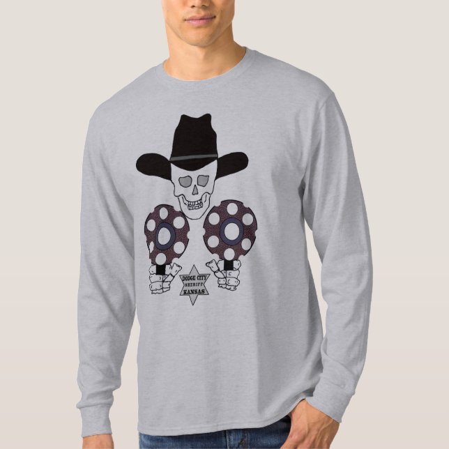 Camiseta ciudad doble de Dodge de la insignia del arma del (Anverso)