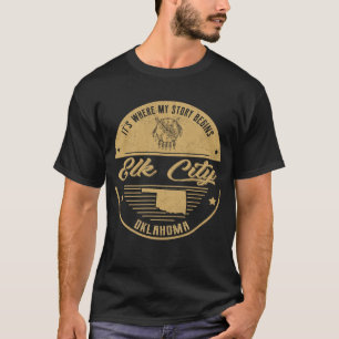 Camiseta Ciudad Elk Oklahoma Es donde comienza mi historia