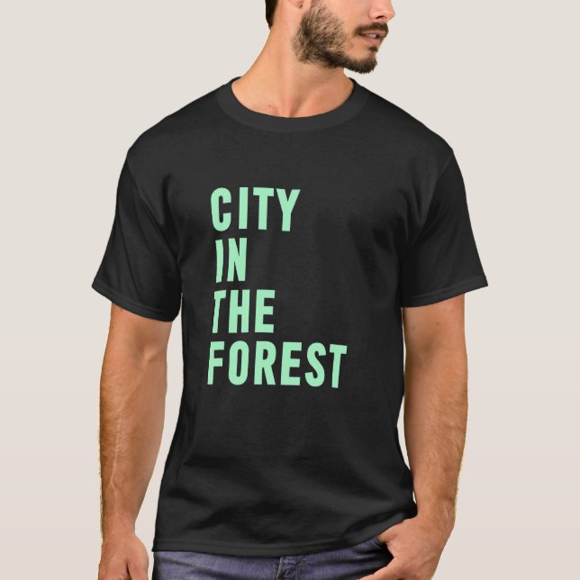 Camiseta Ciudad En El Bosque (Anverso)