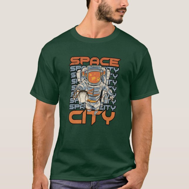 Camiseta CIUDAD ESPACIAL HTown Houston Orgullo de Houston (Anverso)