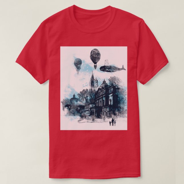 Camiseta ciudad extraña (Diseño del anverso)