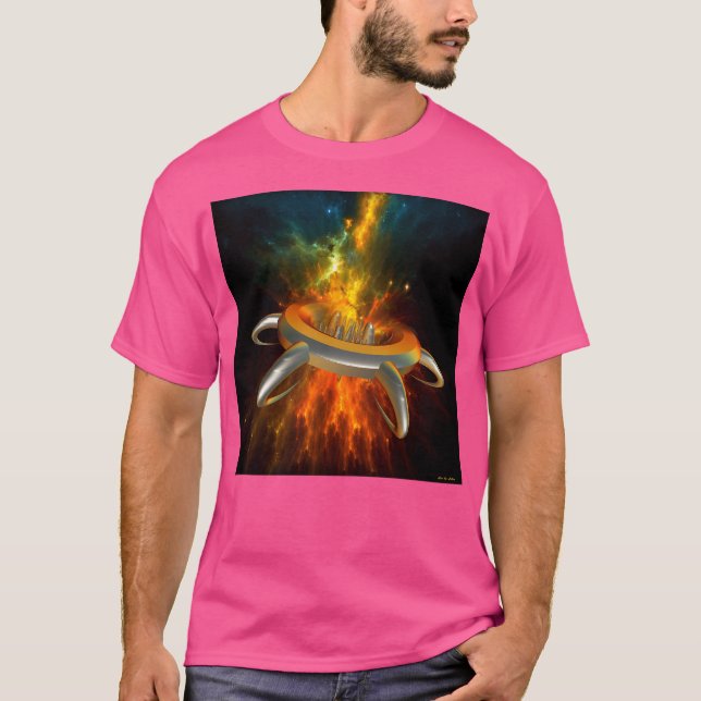 Camiseta Ciudad Extranjera En El Espacio (Anverso)