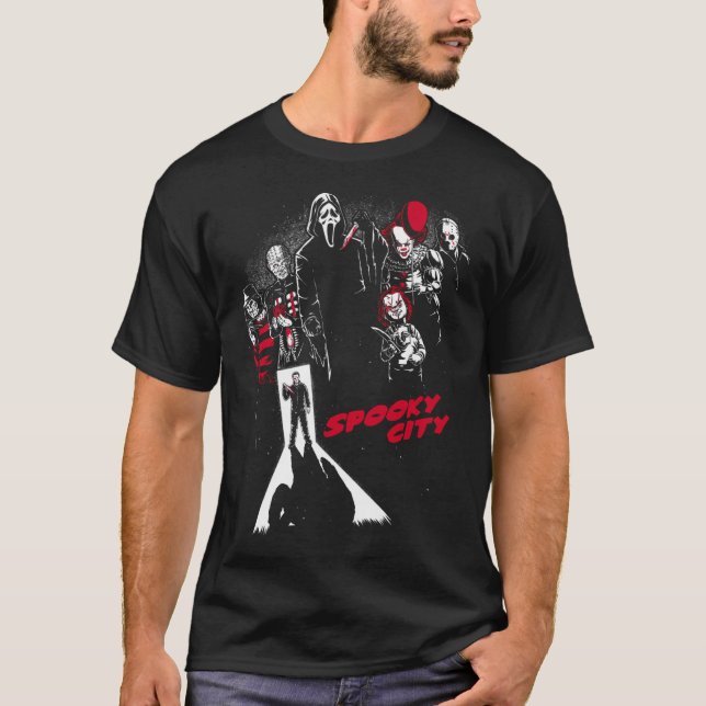 Camiseta Ciudad fantasmal - Poster de películas de terror (Anverso)
